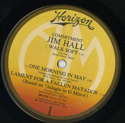 Jim Hall / ジム・ホール / Commitment (SP-715)
