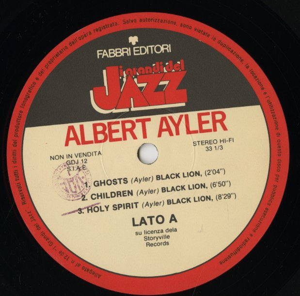 Albert Ayler / アルバート・アイラー / S.T. (GdJ 12)