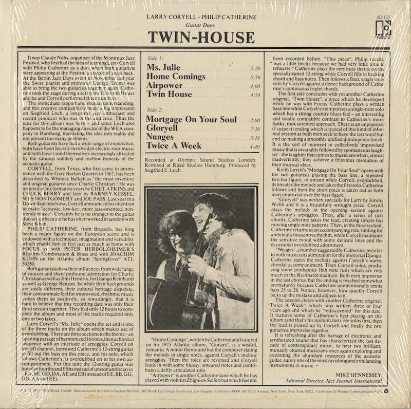 Larry Coryell Philip Catherine / Twin-House (6E-123)