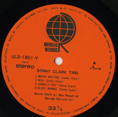 Sonny Clark / ソニー・クラーク / Sonny Clarke Trio (ULS-1801-V)