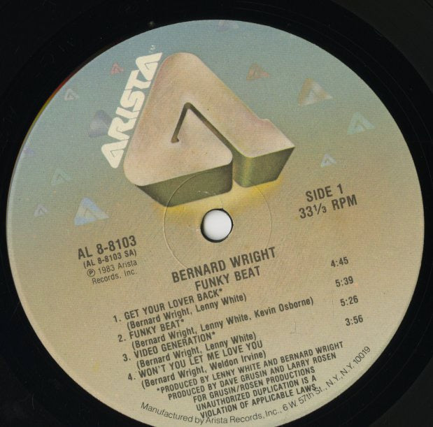 Bernard Wright / バーナード・ライト / Funky Beat (AL8-8103)