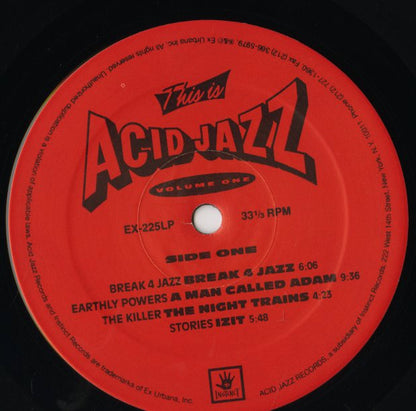 V.A./ This Is Acid Jazz Volume One /  / Izit, Break 4 Jazz etc (EX 225LP)