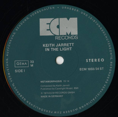Keith Jarrett / キース・ジャレット / In The Light -2LP (ECM 1033/34 ST)