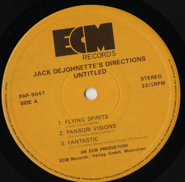 Jack DeJohnette's Directions / Untitled (PAP-9047)