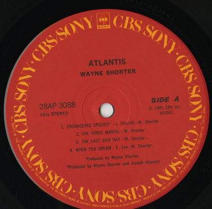 Wayne Shorter / ウェイン・ショーター / Atlantis (28AP 3088)