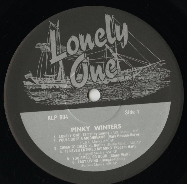 Pinky Winters/ ピンキー・ウィンターズ / Lonely One (ALP 604