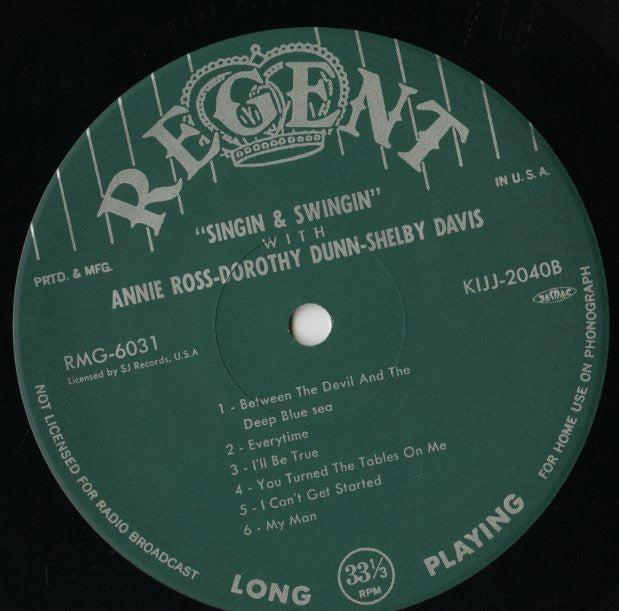 Annie Ross / Dorothy Dunn / Shelby Davis / Singin' 'N Swingin