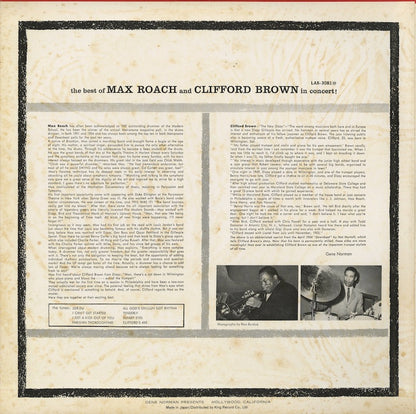 Max Roach And Clifford Brown / マックス・ローチ　クリフォード・ブラウン / The Best Of Max Roach And Clifford Brown In Concert! (GNP-18)