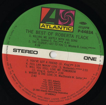 Roberta Flack / ロバータ・フラック / The Best Of Roberta Flack (XSD 19317)