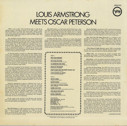 Louis Armstrong, Oscar Peterson / ルイ・アームストロング オスカー・ピーターソン / Louis Armstrong Meets Oscar Peterson (MV 2656)
