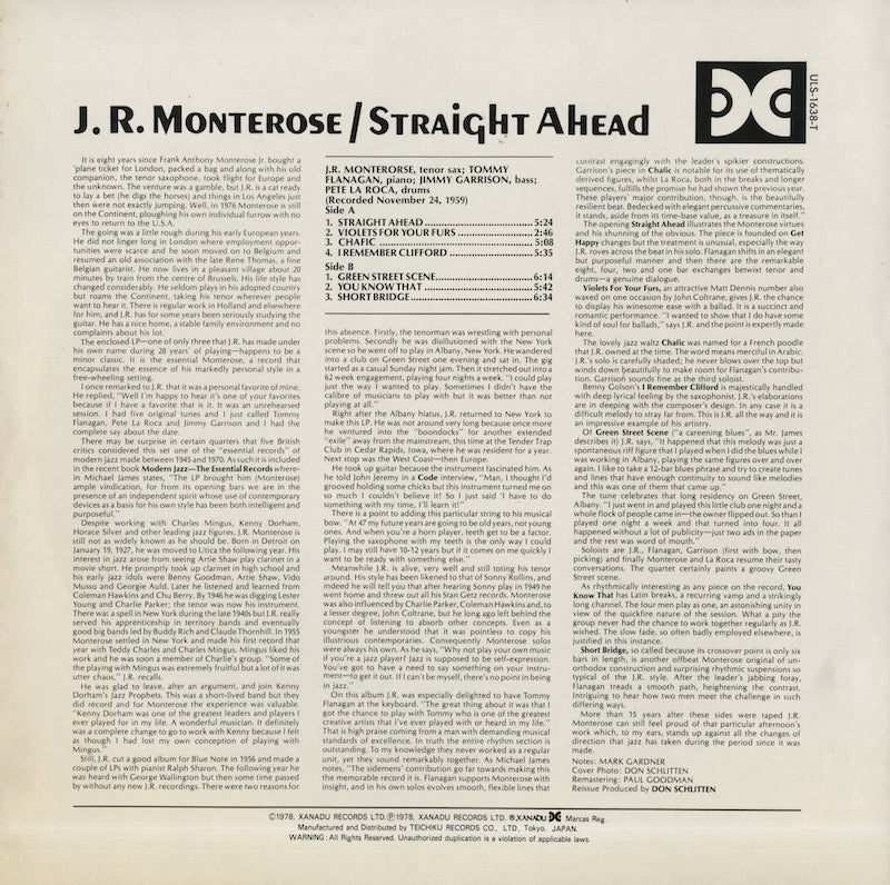 J.R. Monterose / J R モンテローズ / The Message (ULS-1638-T 