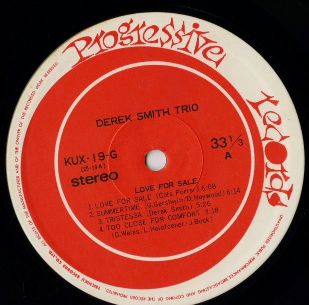 Derek Smith Trio / デレク・スミス・トリオ / Love For Sale (7002)
