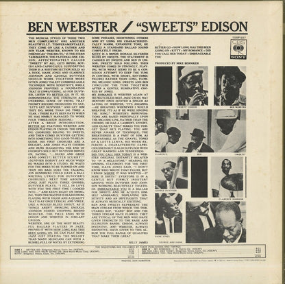 Ben Webster & Sweets Edison / ベン・ウェブスター / Wanted To Do One Together (15AP557)