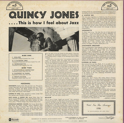 Quincy Jones / クインシー・ジョーンズ / This Is How I Feel About Jazz (YW-8501-AB)