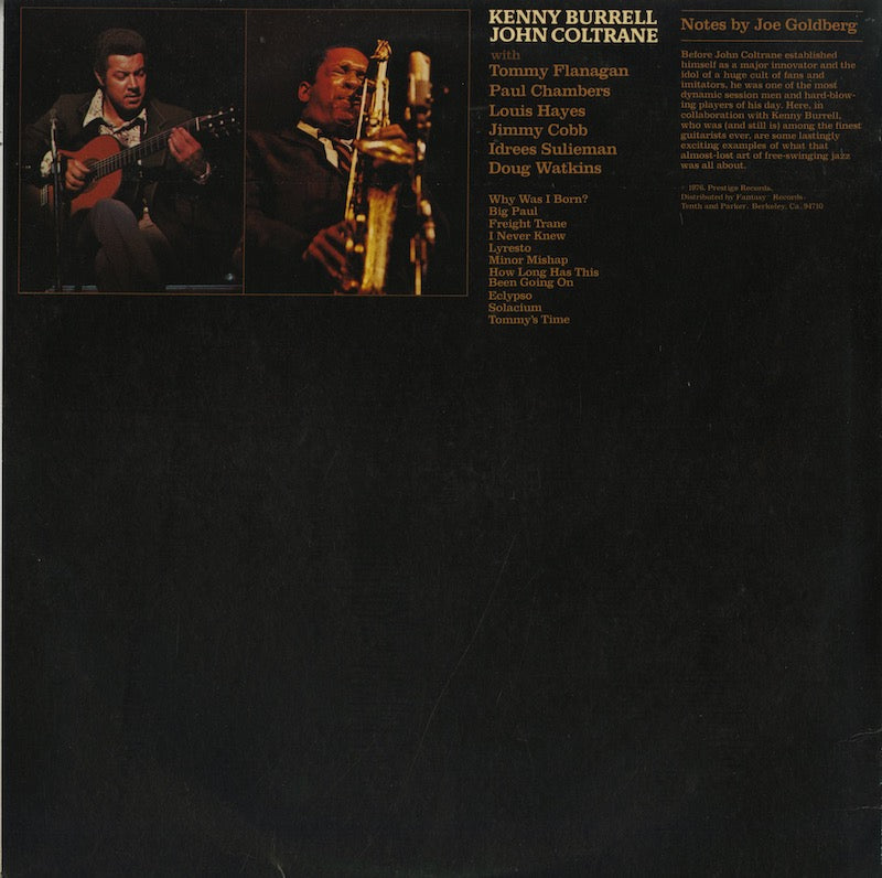 Kenny Burrell, John Coltrane / Kenny Burrell, John Coltrane -2LP (P-24 –  VOXMUSIC WEBSHOP