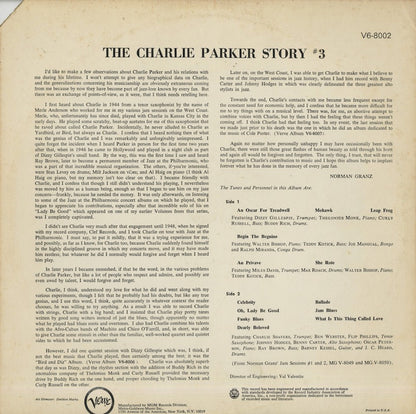 Charlie Parker / チャーリー・パーカー / The Charlie Parker Story Vol. 3 (V6-8002)