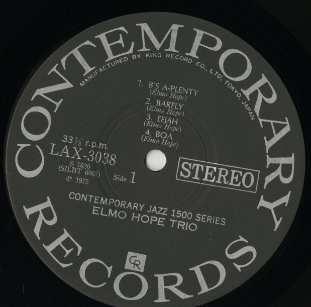 Elmo Hop Elmo Hope / エルモ・ホープ / With Frank Butler And Jimmy Bond (LAX 3038 ...